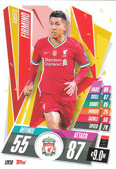 Roberto Firmino Liverpool 2020/21 Topps Match Attax CL #LIV16